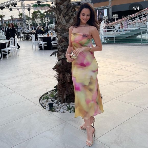 Zara Tie Dye Slip Dress - Picture 4 of 16